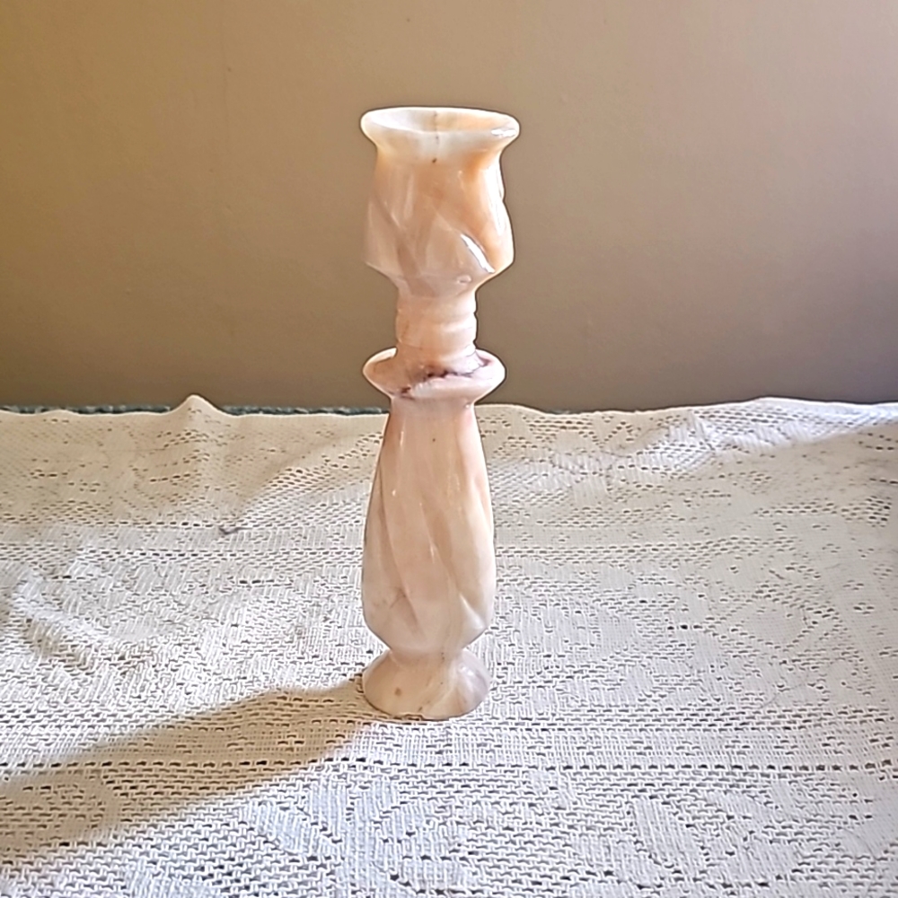 Alabaster Taper Candle Holder